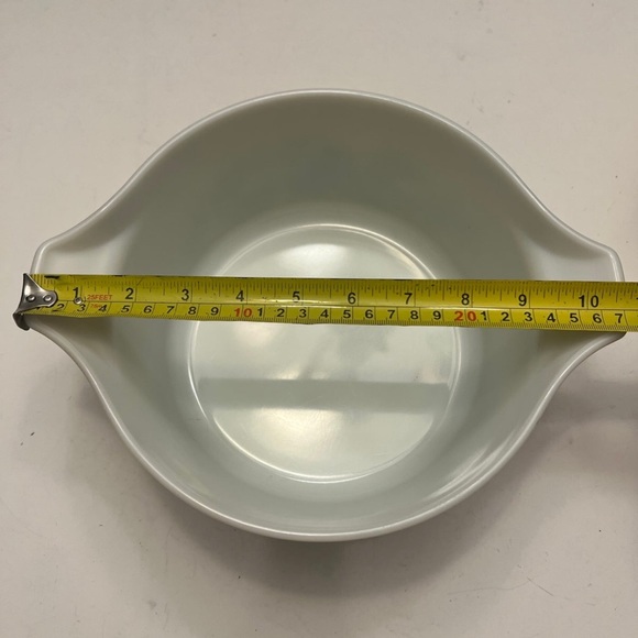 Pyrex Homestead Casserole Beige & Blue Set-2 No Lids - Picture 8 of 8